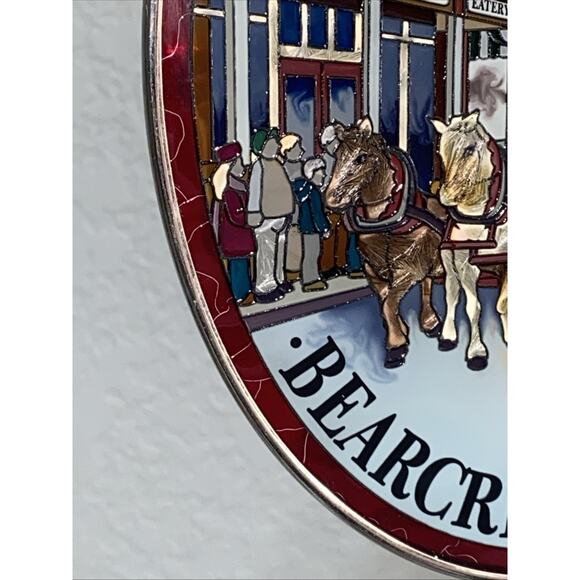 AMIA Handpainted Stained Glass Suncatcher Window Art Trinket Box Bearcreek Farms - Picture 7 of 16